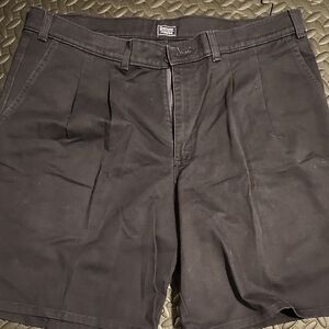 Denver Hayes Men's Dark Gray Flat Front Shorts Size 38